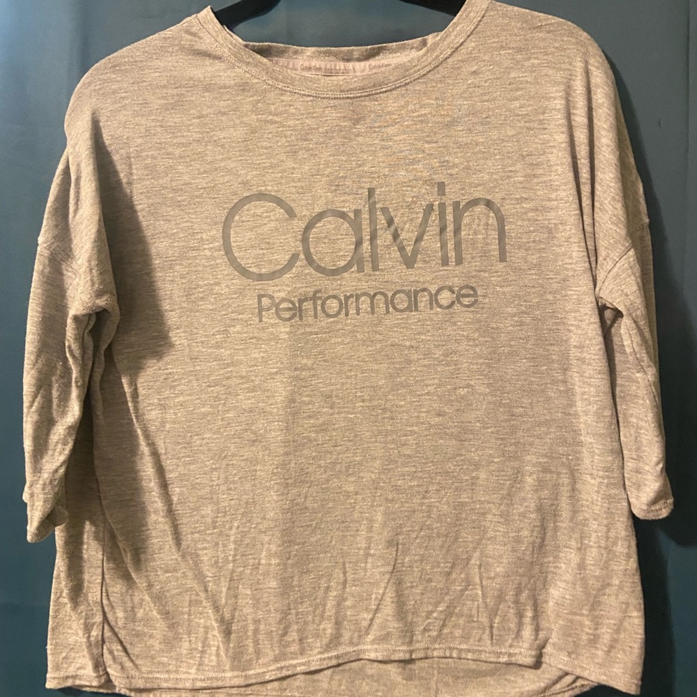Calvin Klein performance 3/4 sleeve shirt